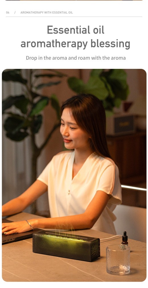 Creative Lava Colorful Flame Aroma Diffuser Desktop Atmosphere Humidifier