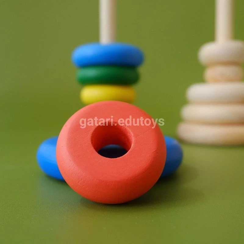 Gatari Edutoys - Wooden Stacking Ring / Wooden Toys
