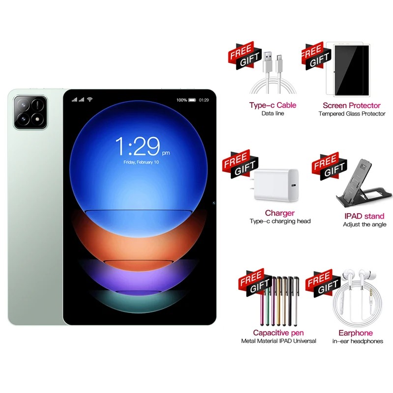 Pad 6S Pro Tablet - 11-inch HD 4K, Android 13, 5G Dual SIM