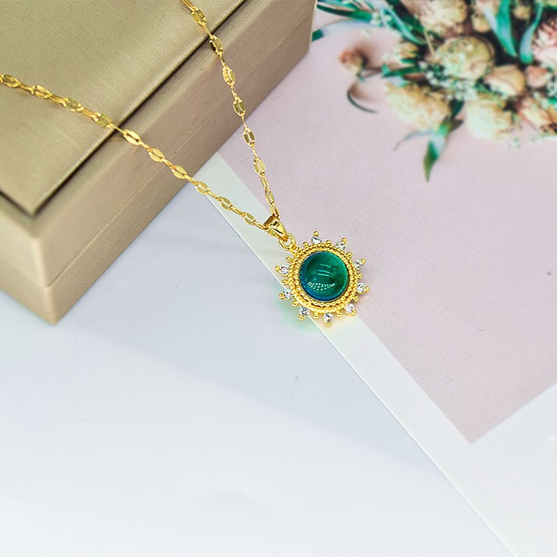 Non-fading Temperature-sensitive SUNFLOWER Necklace Luxury