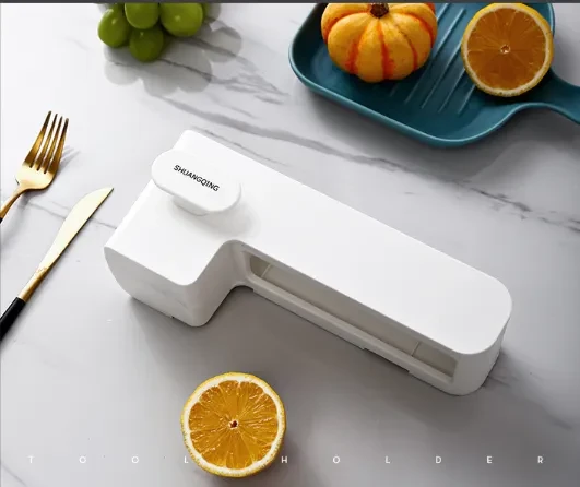 White kitchen knife rack