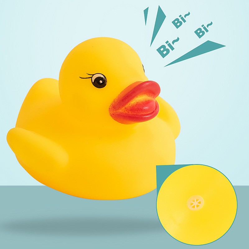 10-Piece Set Cute Animal Swimming Water Toys - Soft Rubber Squeaky Bath Toys