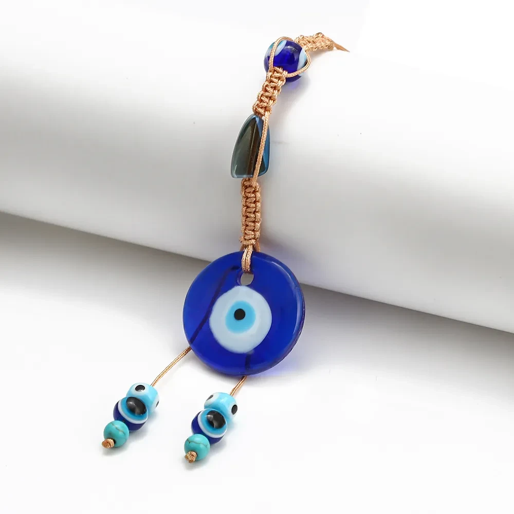 Evil Eye Bead Ornaments Wall Decoration Braided String Decoration Home Living Room Car