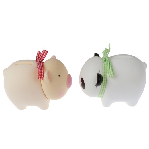 Resin piggy bank