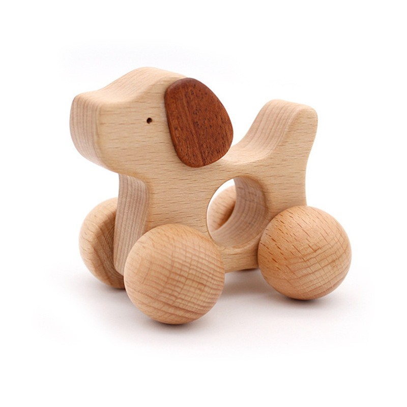 Wooden drag trolley