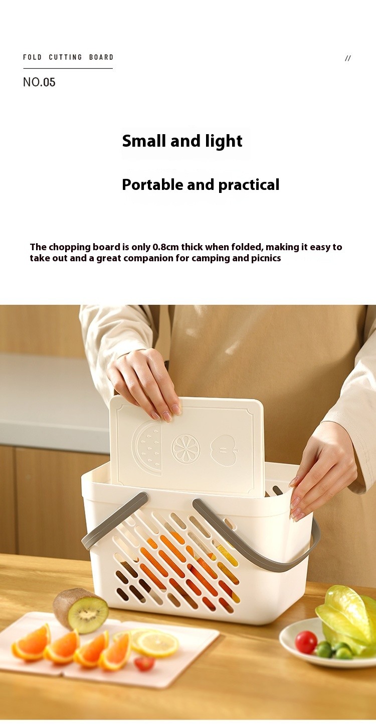 Foldable Travel & Outdoor Camping Cut Fruit Cutting Board