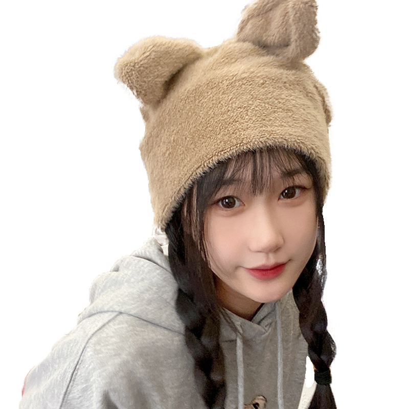 Net Red Ruffian Young Winter Plush Fleece Warm Hat