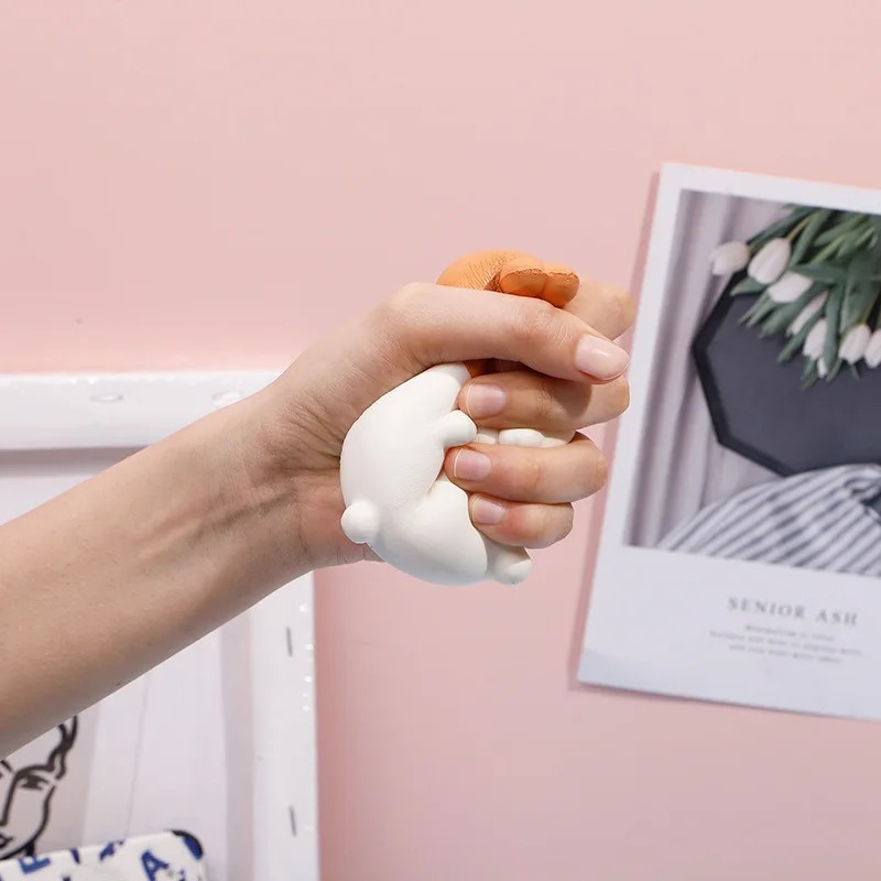 NEW Cute Chick Rabbit Strawberry Jumbo Squishy - Kawaii Animal Slow Rising Stress Ball for Adults