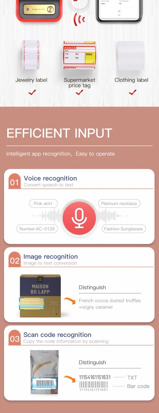 B21 Food Pricing Machine Packaging Date Coding Machine