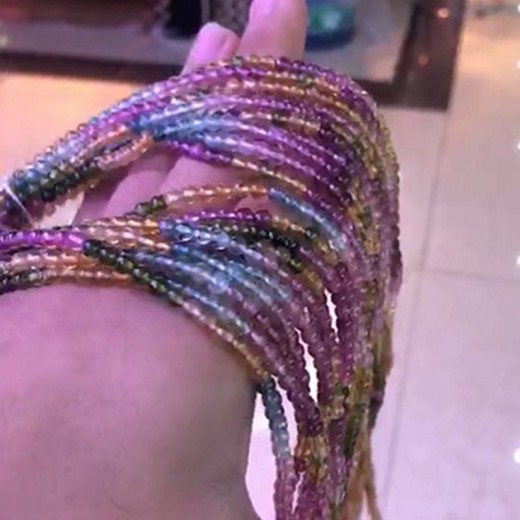 Colorful Hemstone Multi-Circle Bracelet