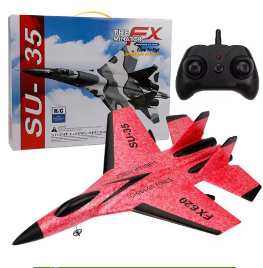 RC Foam Aircraft SU-35 Plane 2.4G Radio Control Glider Remote Control Fighter Plane Glider Airplane Foam Boys Toys for Children