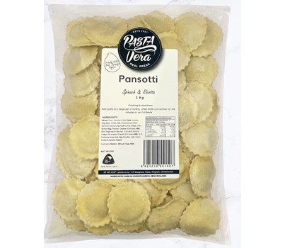 PASTA PANSOTTI SPINACH & RICOTTA 1KG (PASTA VERA PANSR)[FZN]