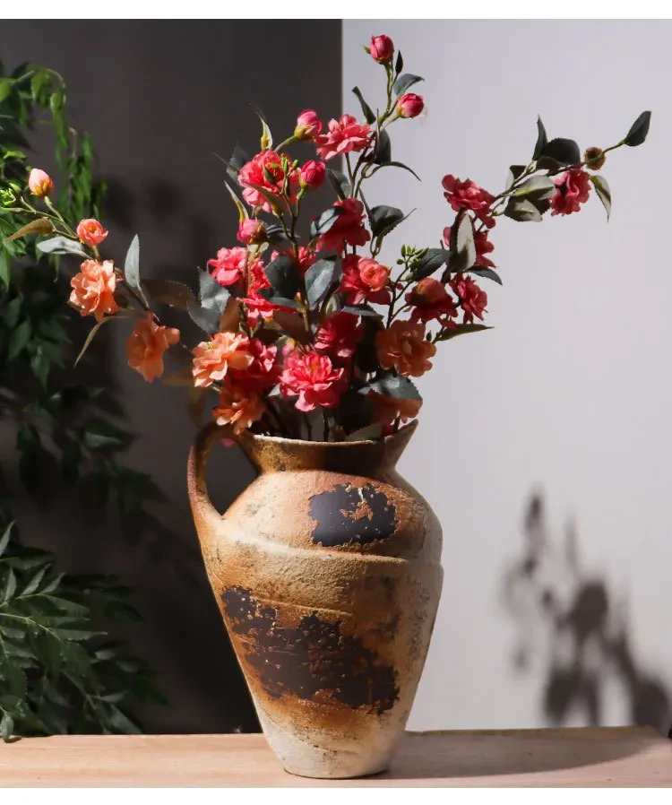 Kettle Ceramic Vase Living Room Flower Arrangement Home Decoration