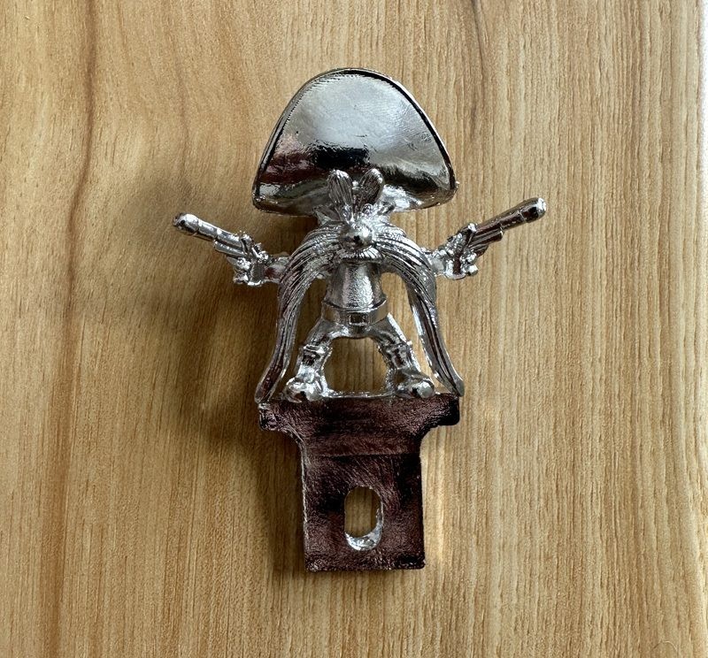 Yosemittee Sam Vintage License Plate Topper Car Hood Decoration