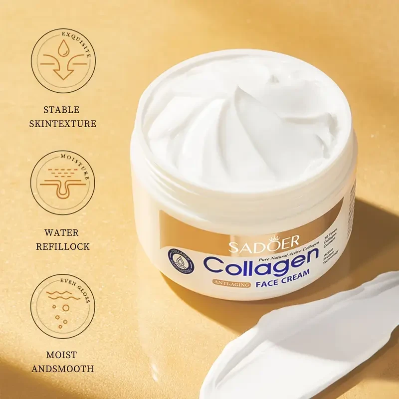 Collagen Skin Care Set, 6pcs Face Care Sets for Women, Firming Skin, Smooth Skin, Hydrating Skin Care Set Include Serum Face Cream Eye Cream Toner Cleanser Lotion