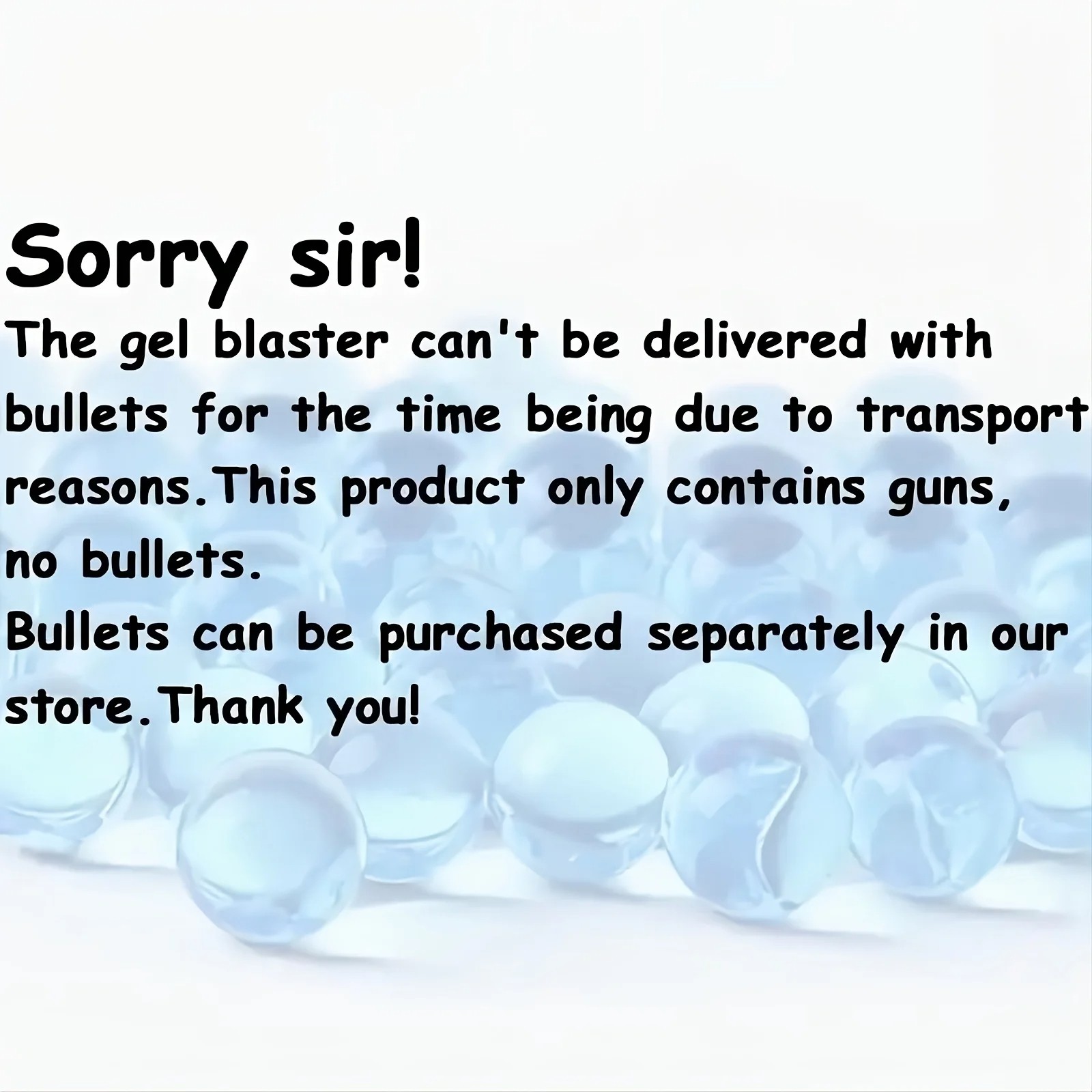 Electric Gel Gun in Transparent Black Fully Automatic Splatter Ball Toy