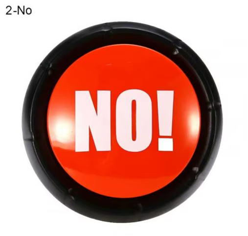 Funny Talking Button No Sorry Yes Sound Party Button Bullshit Maybe Toys Home Office Party Gag Funny Toy For new Vocal toys