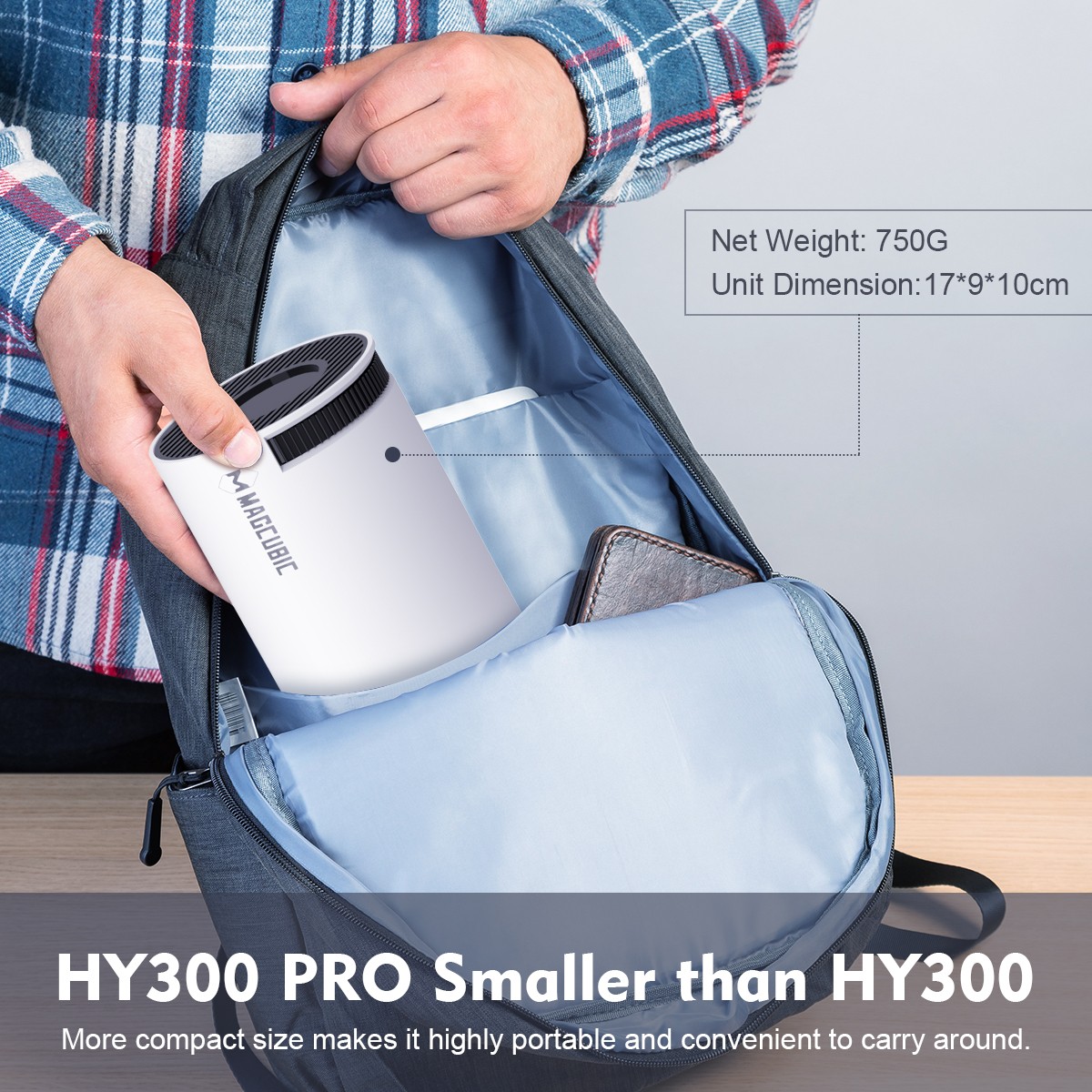 Magcubic HY300 Pro 4K Projector Android 11, Dual WiFi 6, 260 ANSI Lumens, BT5.0, 1080P