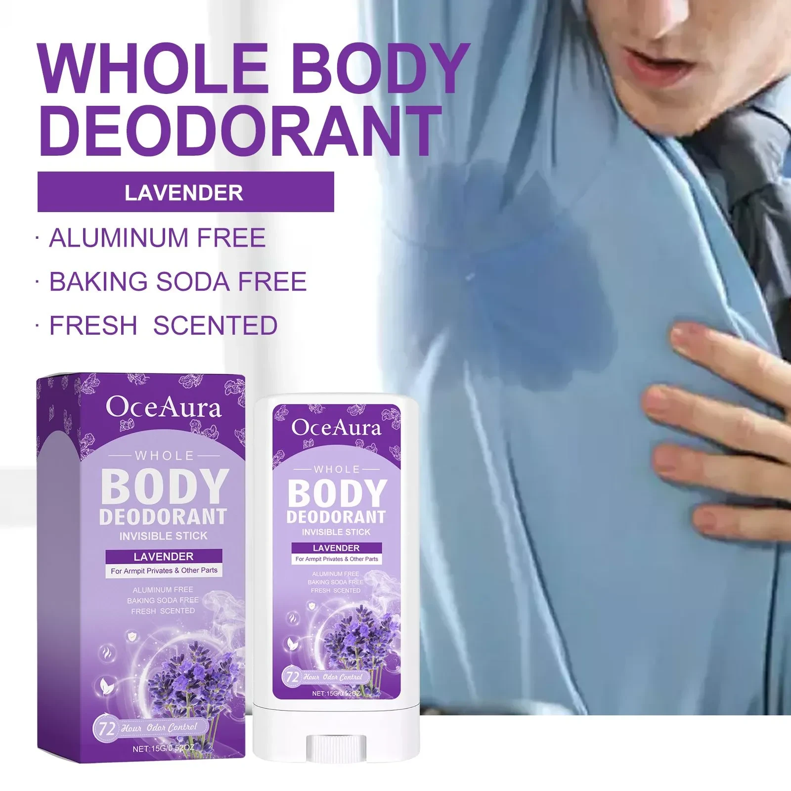 OceAura Lavender Deodorant Stick