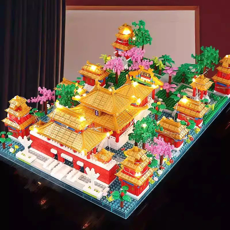 Toy Nano Block City Banned Building Block Block Stacking Chinese Architecture Block Brick Gift