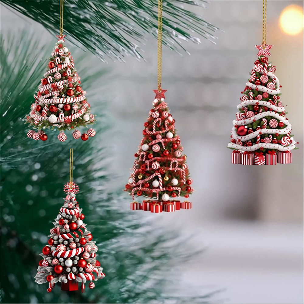 4PCS Christmas Tree Hanging Ornaments