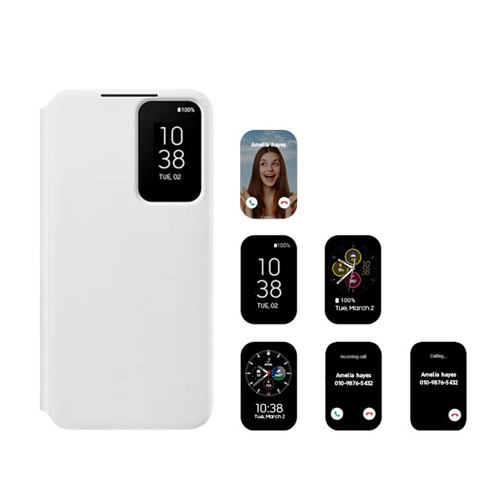 Original Samsung Clear View S-View Flip Cover for Galaxy S22/S22+