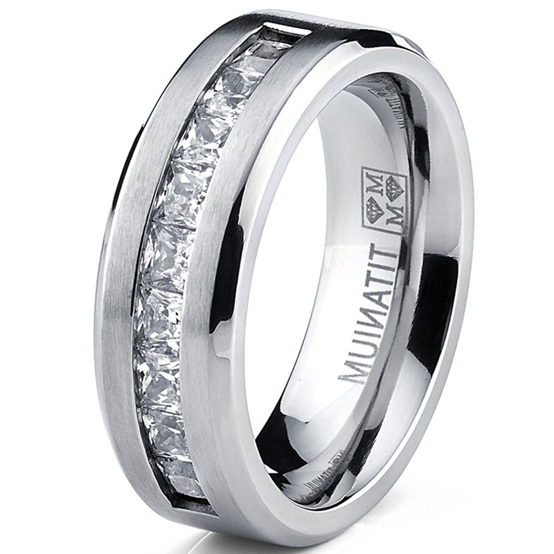 Silver Plated Stainless Steel Rings for Men