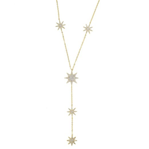European And American Simple Star Zircon Necklace Design