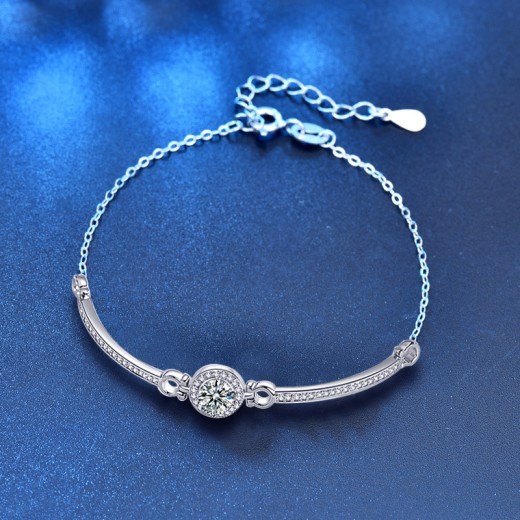 925 Sterling Silver Moissanite Bracelet