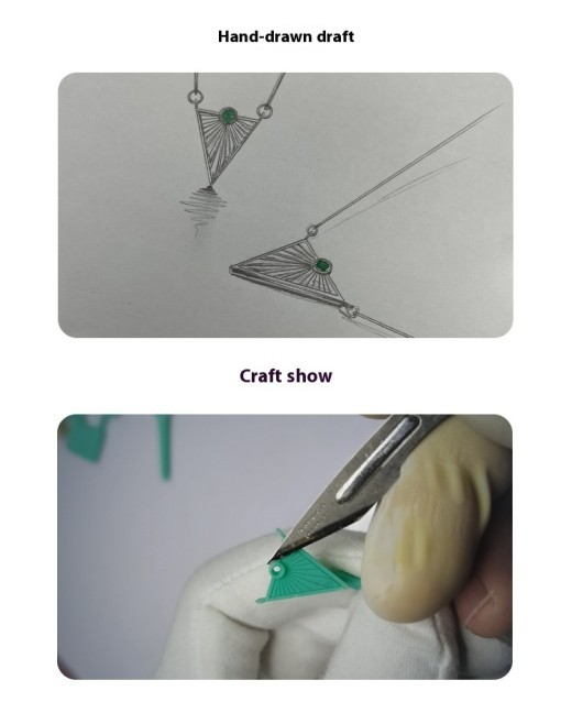 Simple Pendant Niche Design Necklace Electroplated 18K Gold Female