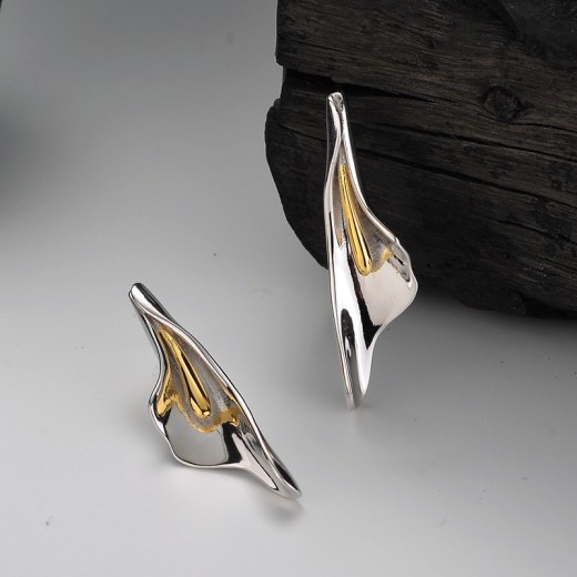 Women's 925 Sterling Silver Floral Stud Earrings