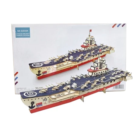 3D Puzzle Miniature Large Ship Liaoning Aircraft XA-G035H