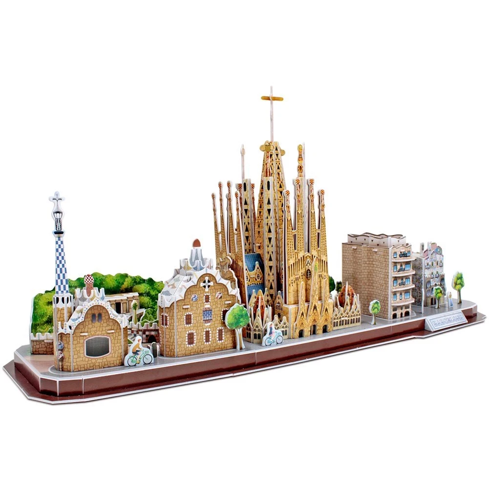 Cubicfun 3D Puzzle CityLine Barcelona