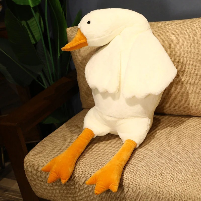 50/130CM Hot Goose Plush - Stuffed Soft Duck Sleeping Pillow and Sofa Cushion