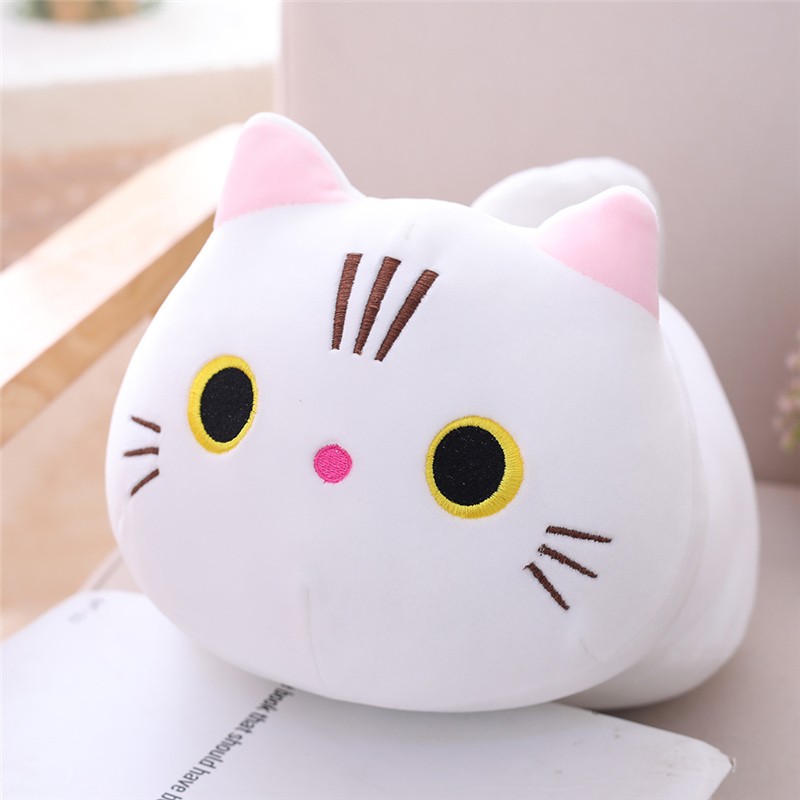 25CM Little Size Soft Animal Cartoon Pillow - Cute Cat Plush Toy for Kids Birthday Gift