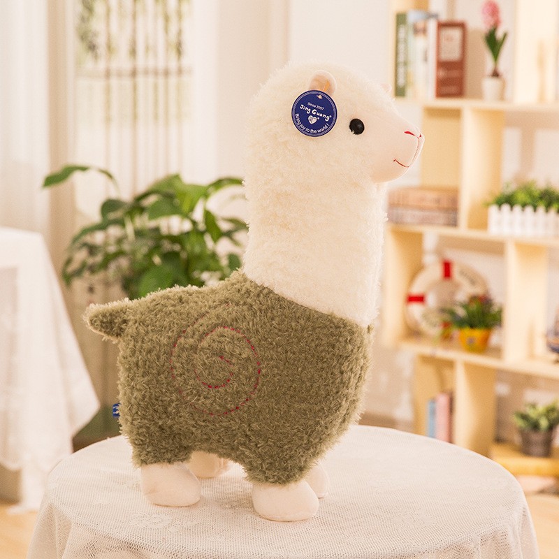 Furry Plush Lama Alpaca Toy - Stuffed Soft Long Plush Lifelike Alpaca Sheep Hug Pillow