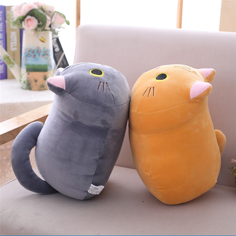 25CM Little Size Soft Animal Cartoon Pillow - Cute Cat Plush Toy for Kids Birthday Gift