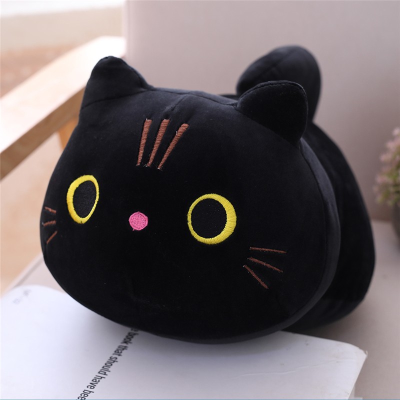 25CM Little Size Soft Animal Cartoon Pillow - Cute Cat Plush Toy for Kids Birthday Gift