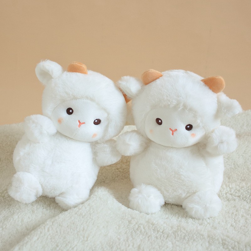 23CM Super Cute Sheep Plush Dolls - Kawaii Rabbit and Alpaca Stuffed Animal Pillow
