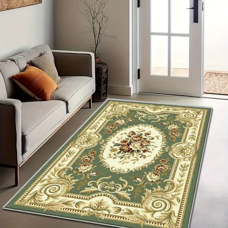 Green Bohemian Persian-Style Area Rug