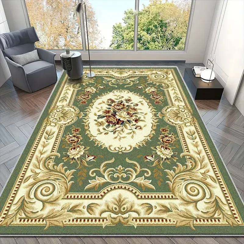 Green Bohemian Persian-Style Area Rug