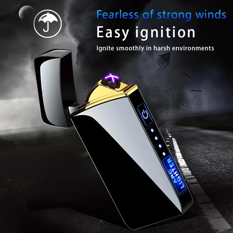 Outdoor Smart Windproof USB Charging Lighter - Rechargeable and Reusable