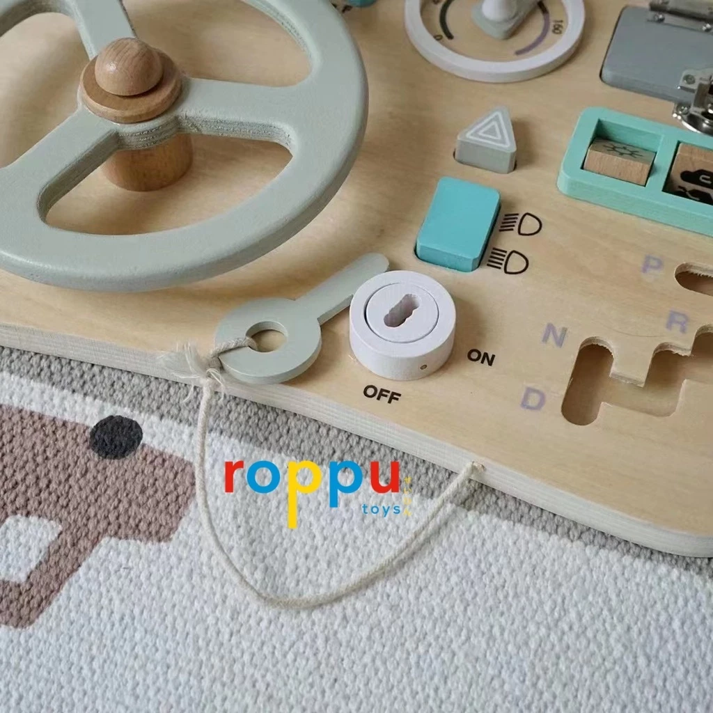 Wooden Sensory Busy Board Wooden Toys Montessori