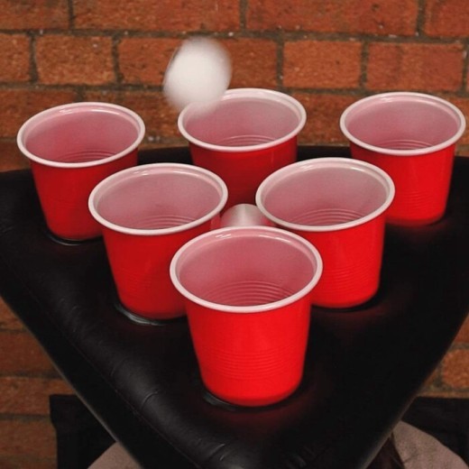 One Set Inflatable Ping Pong Cup Holder Hats Rings Toss Game Fun Lawn Toys Throwing Adult Kids Ferrule Tools With 2pcs Ball