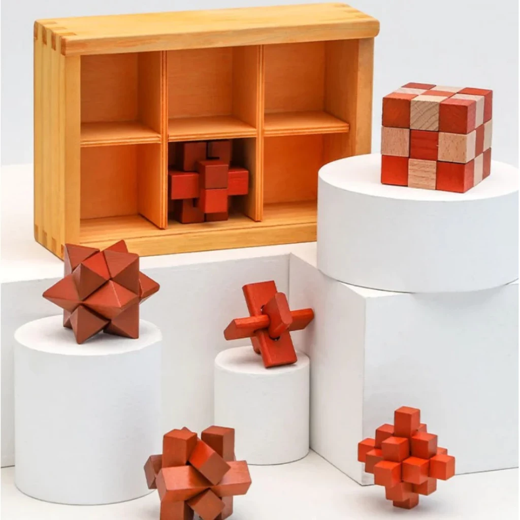 MK916 Wooden Euduct Ecduction Puzzle Wooden Wooden Interlocking Blocks Toys