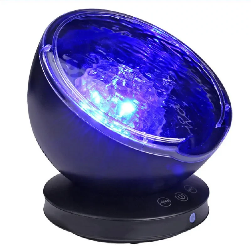 Ocean Wave Projector LED Night Light Remote Control