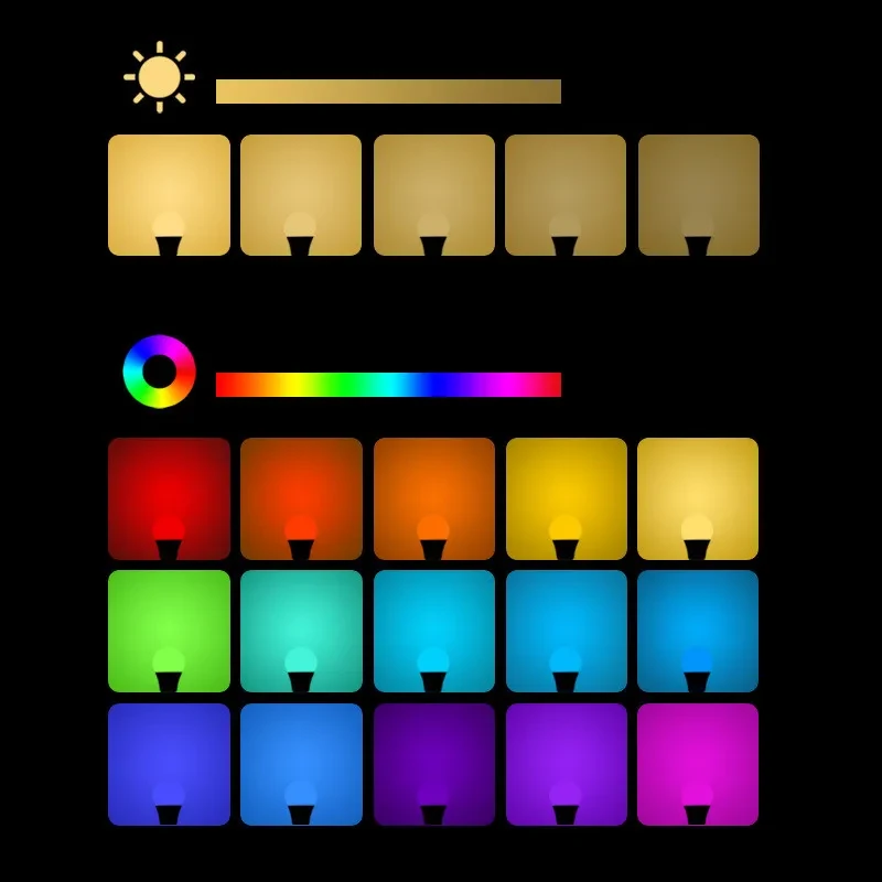 Color-Changing Bulb 16 Color Led Live Light Colorful Remote Control