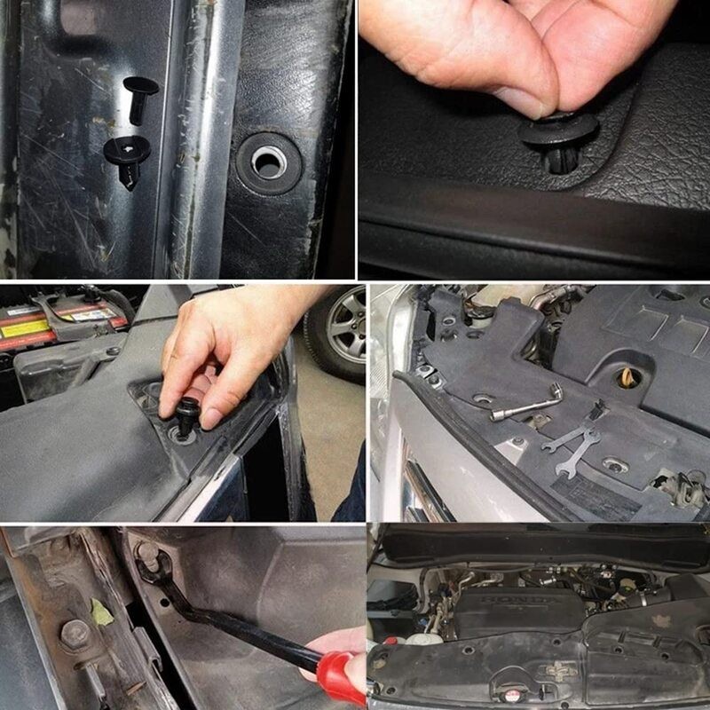 620pcs Car Push Retainer Clips Bumper Rivets Dash Removal Tools Kit