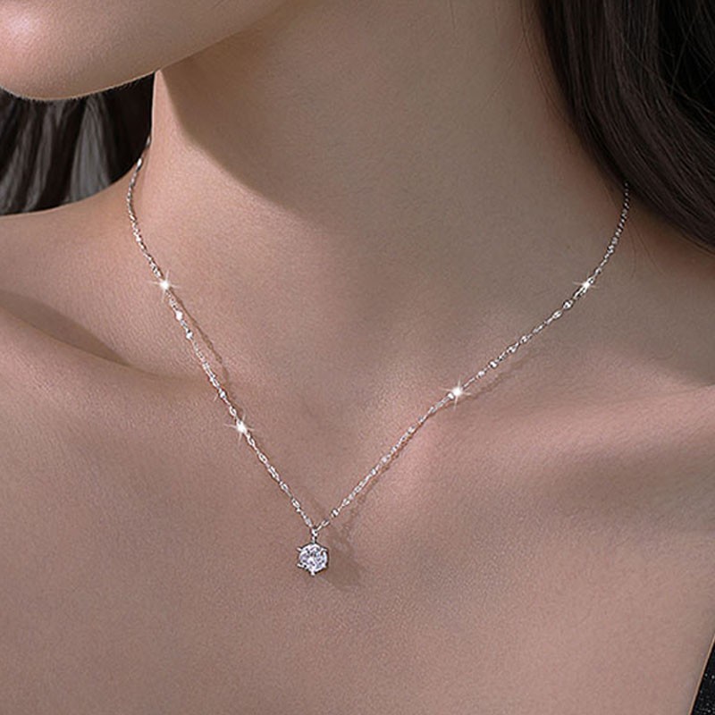 Hot 925 Sterling Silver Plated Necklac