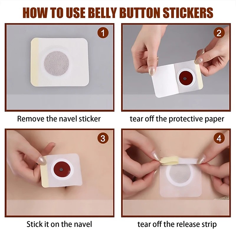 Slimming Navel Patch - 10pcs Burn Fat Waist and Belly Weight Loss